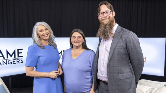 Tracey Spicer with Rebecca and Zachary Zeus from BizCubed